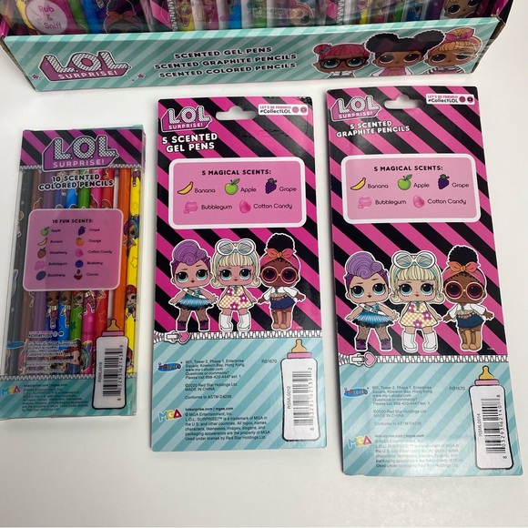 ENTIRE DISPLAY of LOL Scented Gel Pens & Pencils!! - Picture 8 of 11